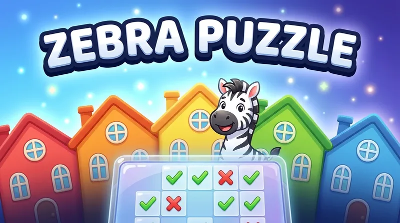 Zebra Puzzle game cover
